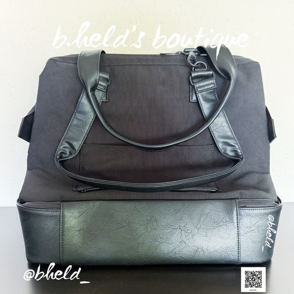 Free w/Bundle Purchase — BÉIS The Mini Weekender in Black Brand New NWT - Picture 5 of 16